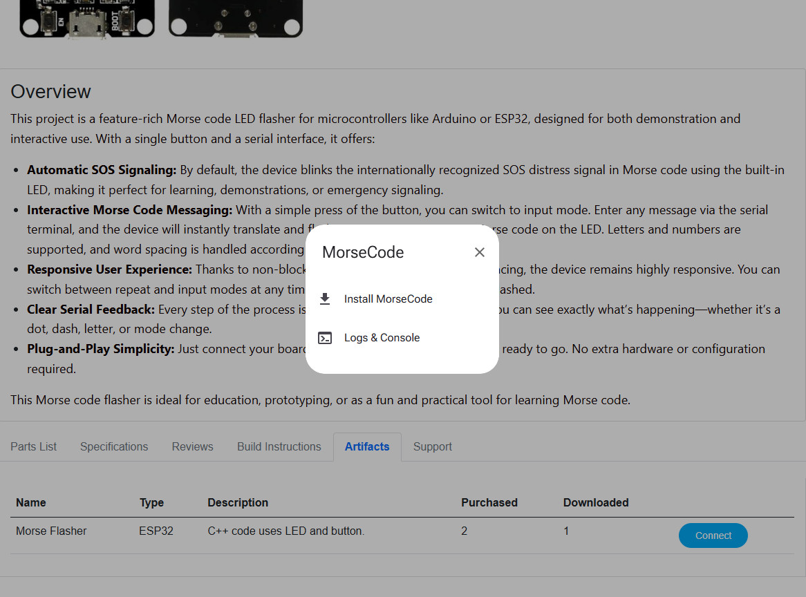Person downloading firmware