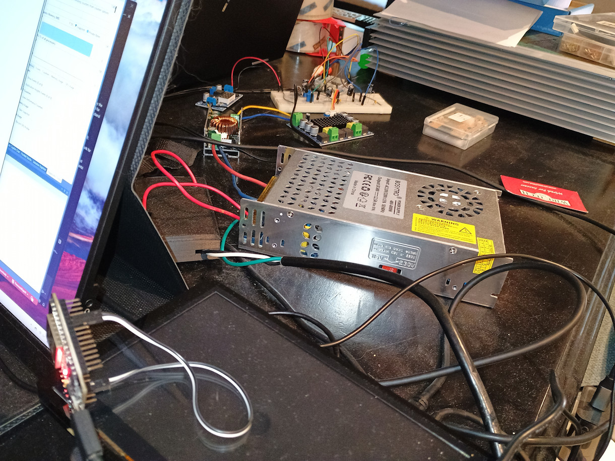 Electronics workbench with projects