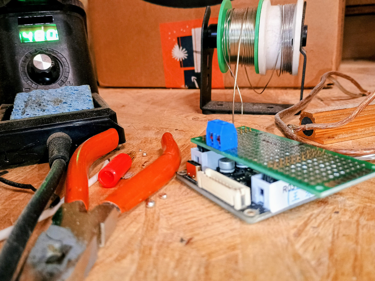 Team working on electronics